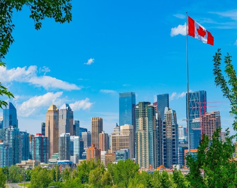 calgary alberta canada flag