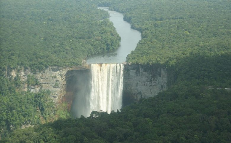 guyana waterfall